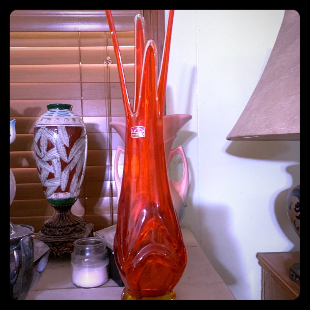 Vintage Viking Vase with Original sticker